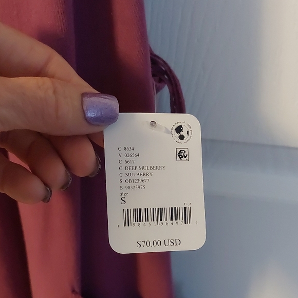 FP Movement Hotshot Onesie In The Color Deep Mulberry Size Small NWT - Picture 2 of 5